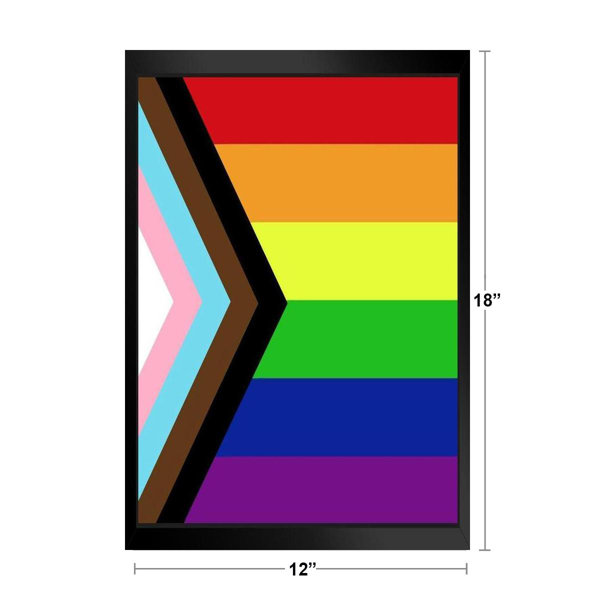 Trinx Pride Flag Black Brown Lgbtqia Pride Rainbow Flag Black Lives Matter Blm Trans Pride Black